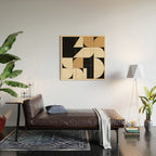 Modern geometric shapes 48 Wood Wall Art Gallery Image 2