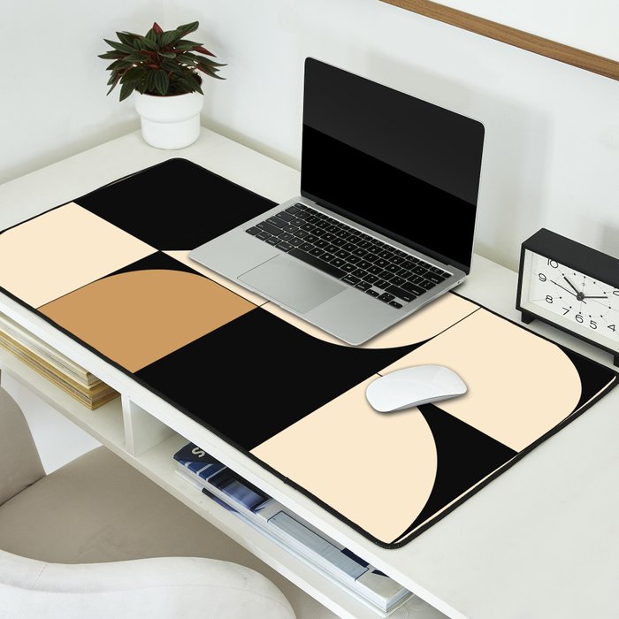 Modern geometric shapes 48 Desk Mat Gallery Image 2