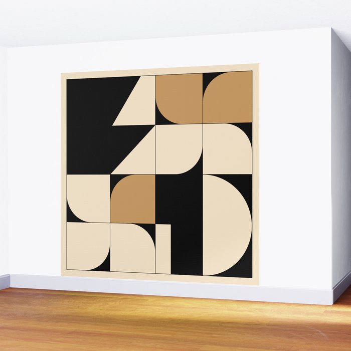 Modern geometric shapes 48 Wall Mural Gallery Image 2