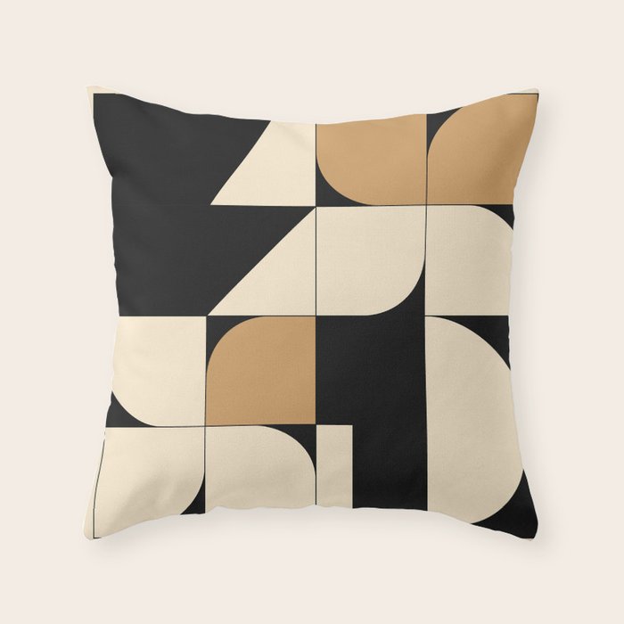 Modern geometric shapes 48 Throw Pillow Gallery Image 1