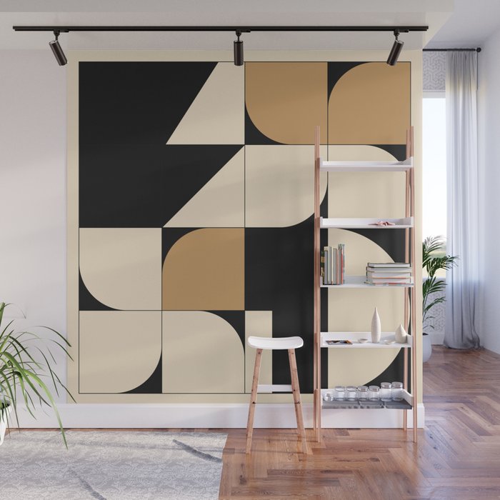 Modern geometric shapes 48 Wall Mural Gallery Image 1