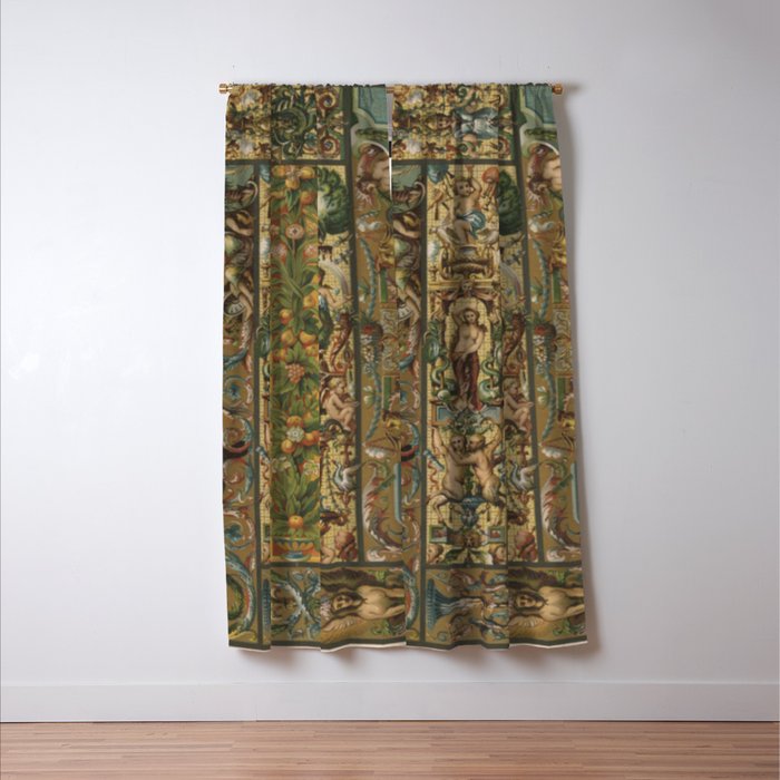 Renaissance Ornament Window Curtain Gallery Image 3