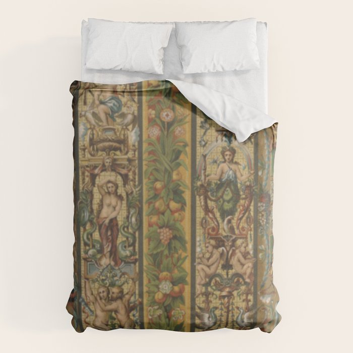 Renaissance Ornament Duvet Cover Gallery Image 6