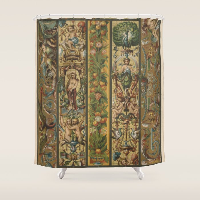 Renaissance Ornament Shower Curtain Gallery Image 1