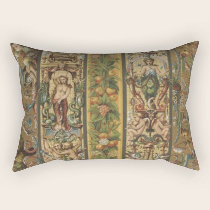 Renaissance Ornament Rectangular Pillow Gallery Image 2