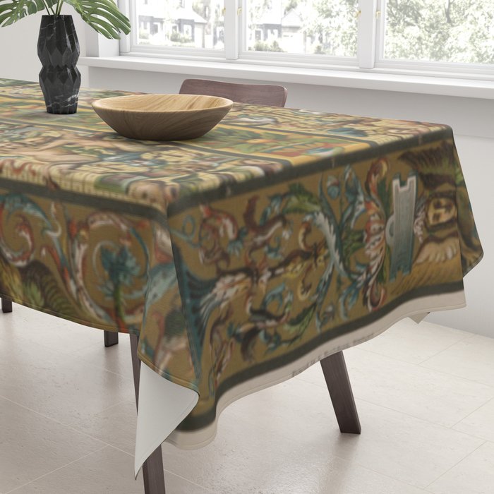 Renaissance Ornament Tablecloth Gallery Image 3