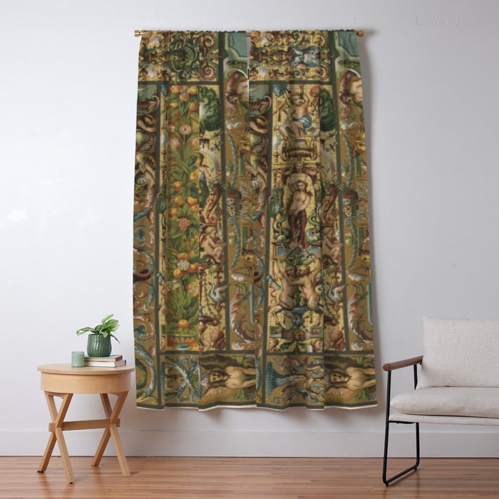 Renaissance Ornament Window Curtain Gallery Image 5