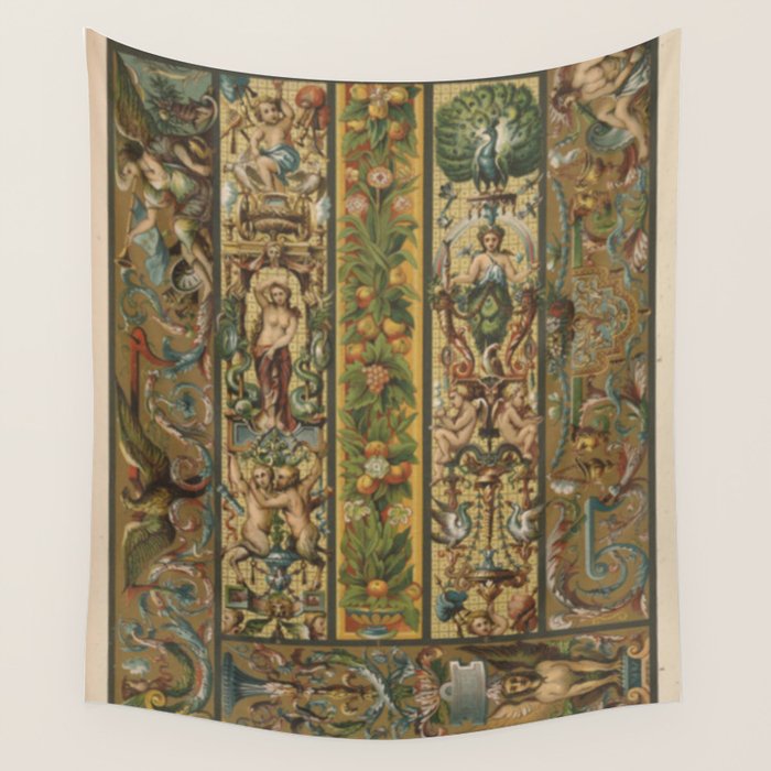 Renaissance Ornament Wall Tapestry Gallery Image 1