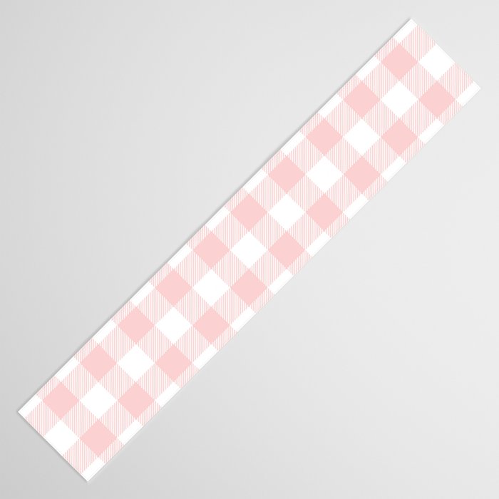 Baby Pink Buffalo Check Table Runner Gallery Image 3