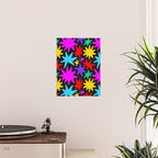 Colorful fun star shape art pattern Poster Gallery Image 2
