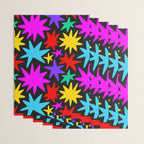 Colorful fun star shape art pattern Wrapping Paper Gallery Image 3