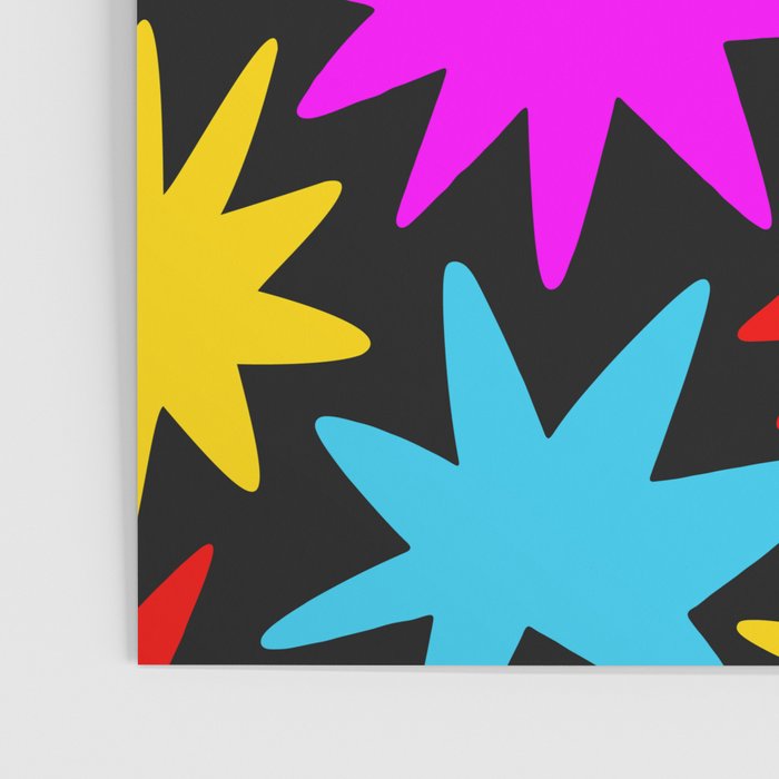 Colorful fun star shape art pattern Poster Gallery Image 3