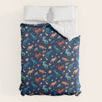 Painted Space Dinosaurs Duvet Cover Gallery Image 6
