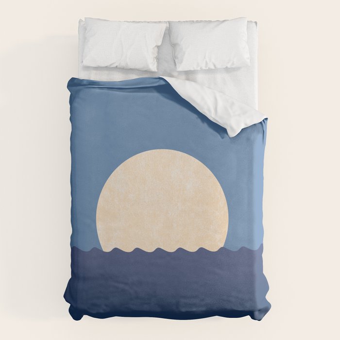 Moonrise Night Sky - Horizon Duvet Cover Gallery Image 6