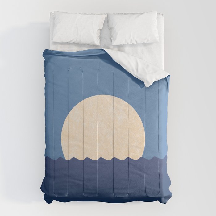 Moonrise Night Sky - Horizon Comforter Gallery Image 1