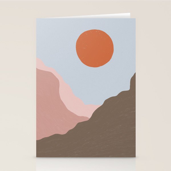 Acrylic Landscape #1 Stationery Card Gallery Image 1
