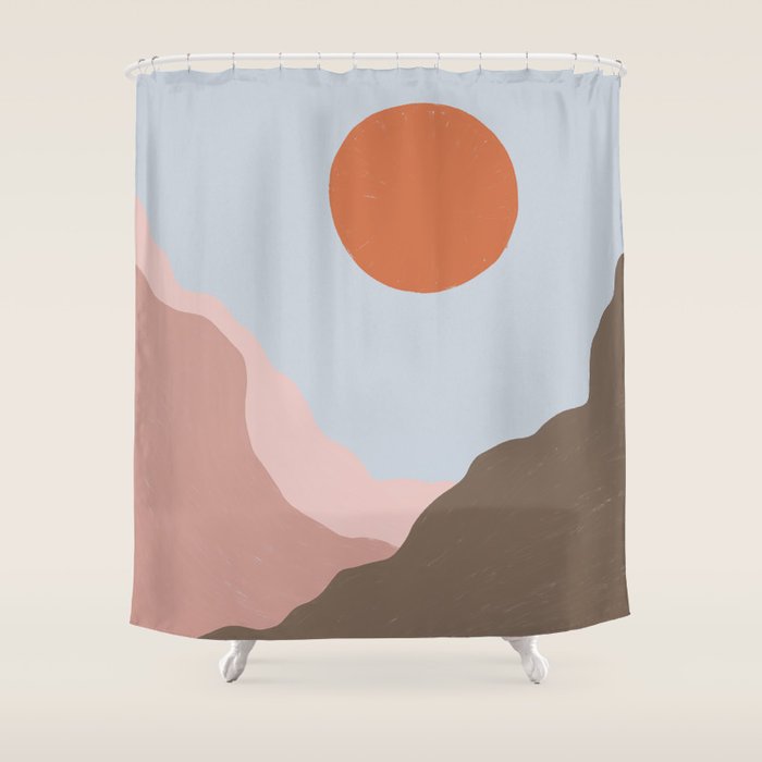 Acrylic Landscape #1 Shower Curtain Gallery Image 1