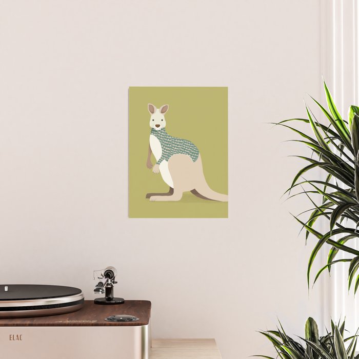 Whimsical Kangaroo Poster Gallery Image 2
