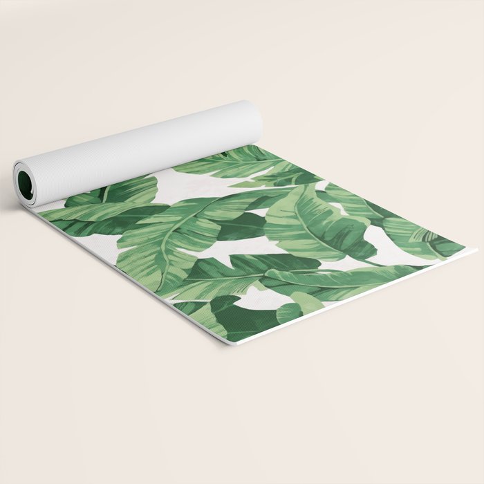 Tropical banana leaves IV Yoga Mat Gallery Image 2
