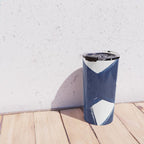 Indigo Abstract Brush Strokes | No. 3 Travel Mug Gallery Image 4
