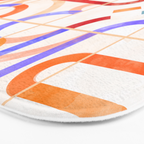 Colorful Curved Path Tiles G Bath Mat Gallery Image 3