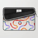 Colorful Curved Path Tiles G Laptop Sleeve Gallery Image 2