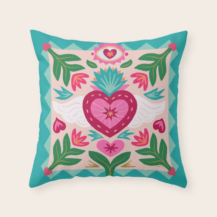 Love Grows Throw Pillow Gallery Image 1