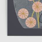 Gray Cat And Flowers Poster Gallery Image 3