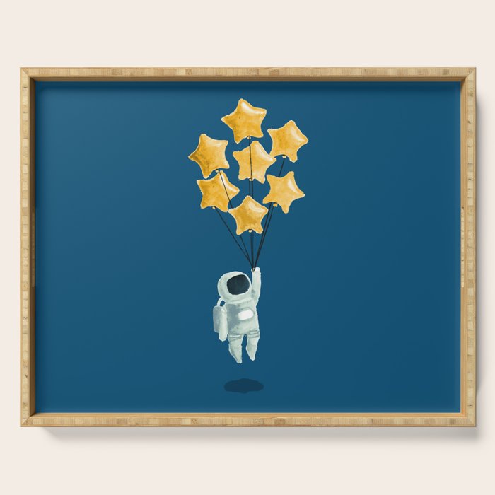 Astronaut's dream Serving Tray Gallery Image 1
