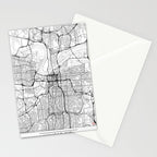 Kansas City Map White Stationery Card Gallery Image 2