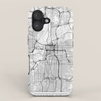 Kansas City Map White iPhone Case Gallery Image 1