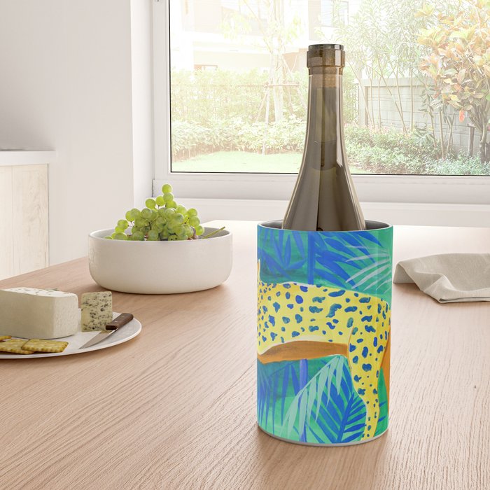 Leopard on Tree Wine Chiller Gallery Image 4