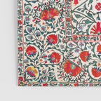 Shakhrisyabz Suzani Uzbekistan Floral Embroidery Print Poster Gallery Image 3