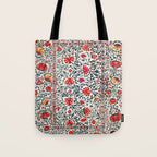 Shakhrisyabz Suzani Uzbekistan Floral Embroidery Print Tote Bag Gallery Image 1