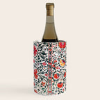 Shakhrisyabz Suzani Uzbekistan Floral Embroidery Print Wine Chiller Gallery Image 3