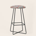Shakhrisyabz Suzani Uzbekistan Floral Embroidery Print Stool Gallery Image 1