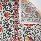 Shakhrisyabz Suzani Uzbekistan Floral Embroidery Print Wall Tapestry Gallery Image 3