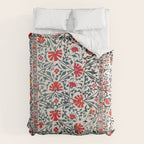 Shakhrisyabz Suzani Uzbekistan Floral Embroidery Print Comforter Gallery Image 6