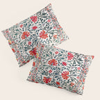 Shakhrisyabz Suzani Uzbekistan Floral Embroidery Print Pillow Sham Gallery Image 3
