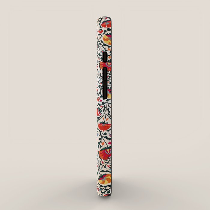 Shakhrisyabz Suzani Uzbekistan Floral Embroidery Print iPhone Case Gallery Image 2
