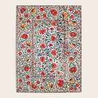 Shakhrisyabz Suzani Uzbekistan Floral Embroidery Print Poster Gallery Image 4