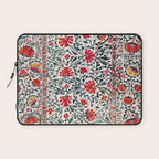 Shakhrisyabz Suzani Uzbekistan Floral Embroidery Print Laptop Sleeve Gallery Image 1