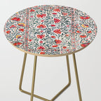 Shakhrisyabz Suzani Uzbekistan Floral Embroidery Print Side Table Gallery Image 2
