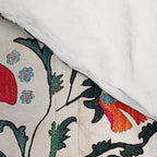 Shakhrisyabz Suzani Uzbekistan Floral Embroidery Print Comforter Gallery Image 4