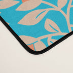 Tropical Blooms Pattern - Blue Desk Mat Gallery Image 4