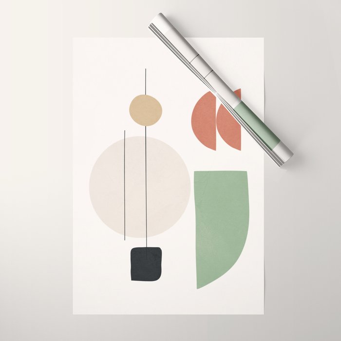 Minimal Shapes No.57 Wrapping Paper Gallery Image 1