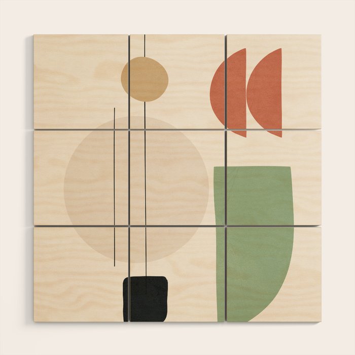 Minimal Shapes No.57 Wood Wall Art Gallery Image 1