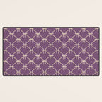 Bows & Ribbons Pattern XXXVI Lavender Purple Desk Mat Gallery Image 3