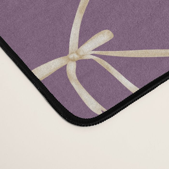 Bows & Ribbons Pattern XXXVI Lavender Purple Desk Mat Gallery Image 4