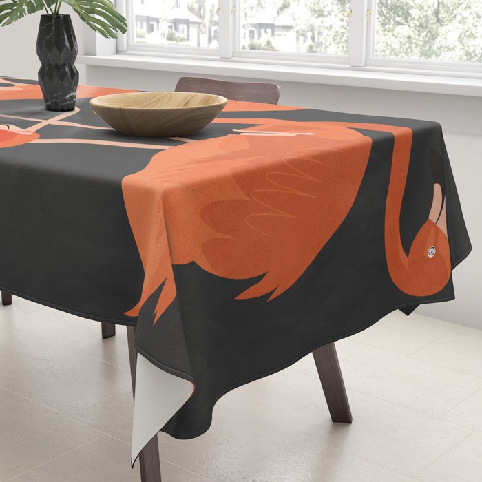 Graceful Flamingos 4 Tablecloth Gallery Image 3
